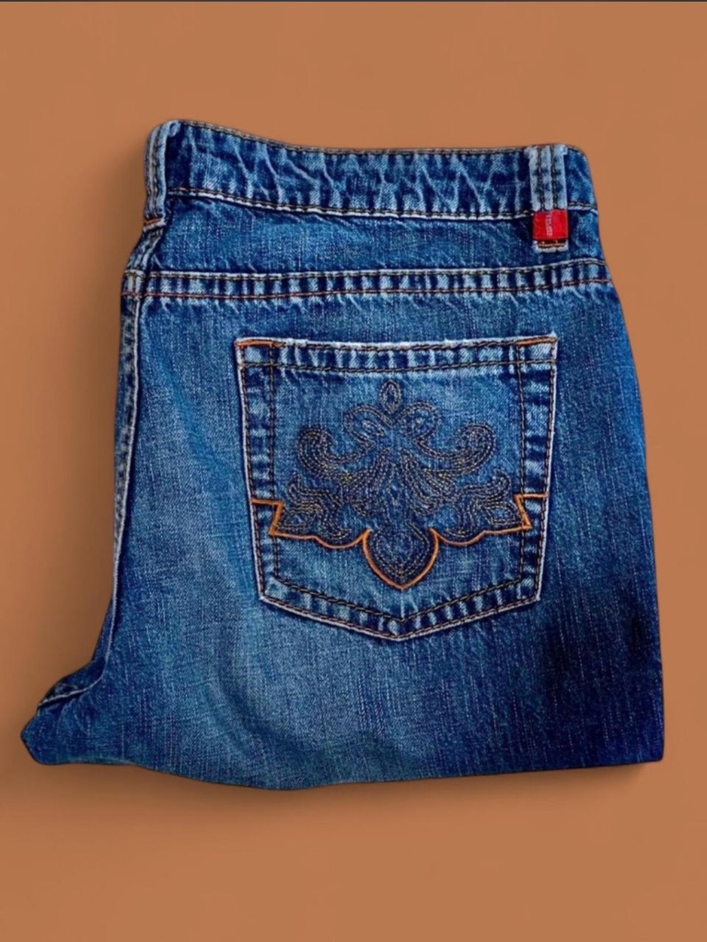 💙Vintage ESPRIT Petite Dark Wash Low Rise Flare Jeans 🧡 👖 💙 90s Y2K • RARE❣️